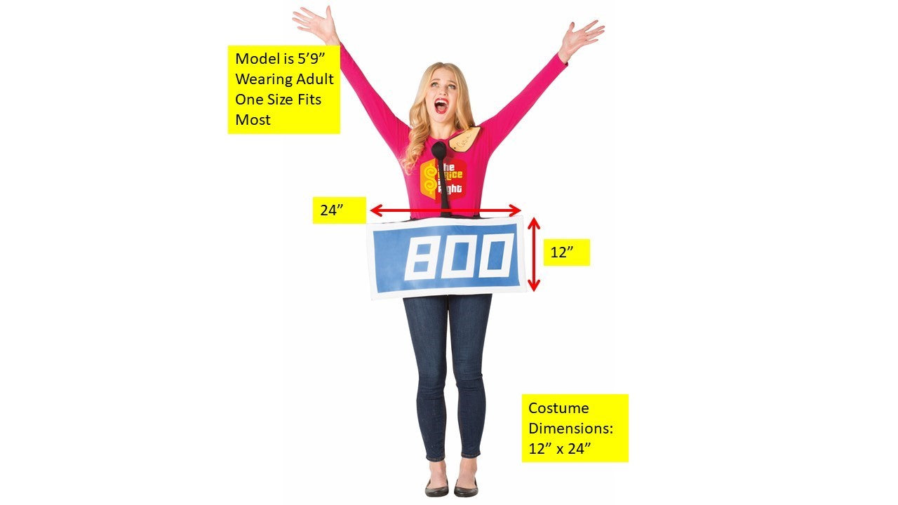 The Price is Right Contestant Row Blue Costume, Adult One Size