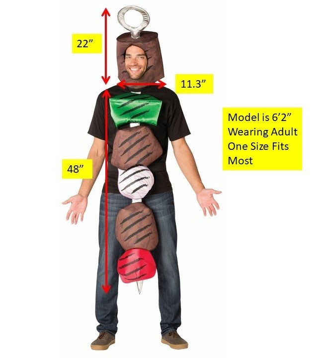 Beef Kebab Costume, Adult One Size
