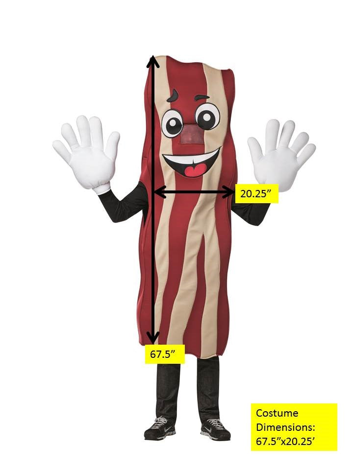 Bacon Mascot, Adult One Size