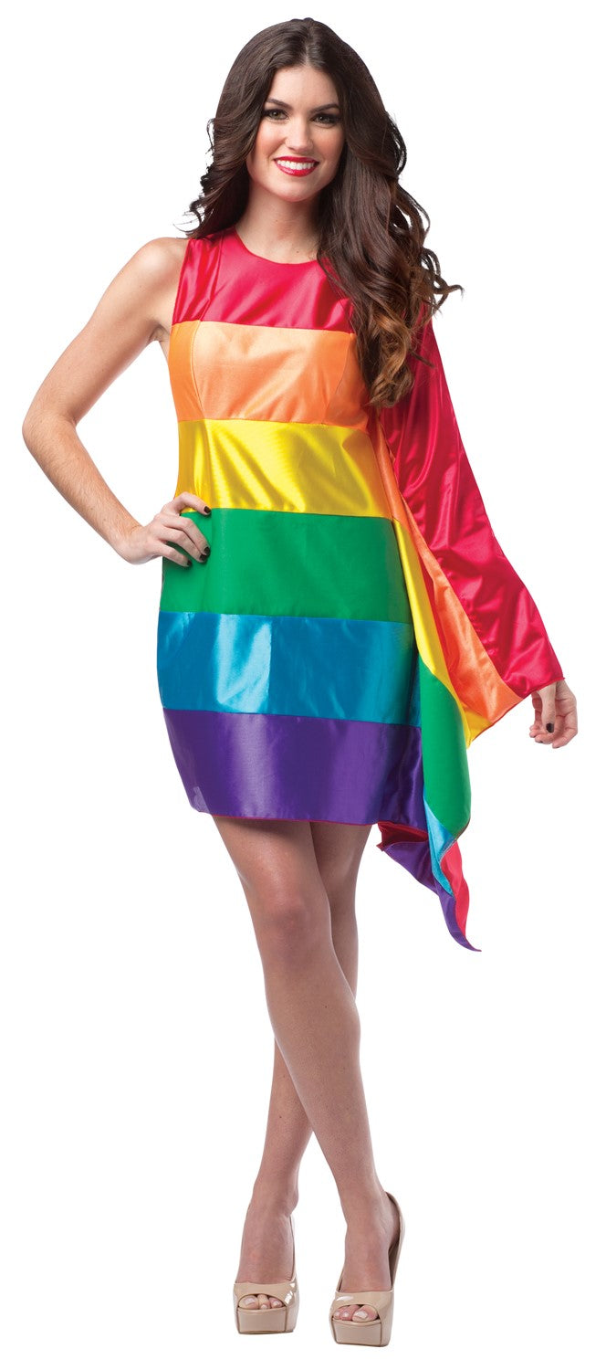Rainbow Flag Pride Dress Costume, Women's Size 4-8