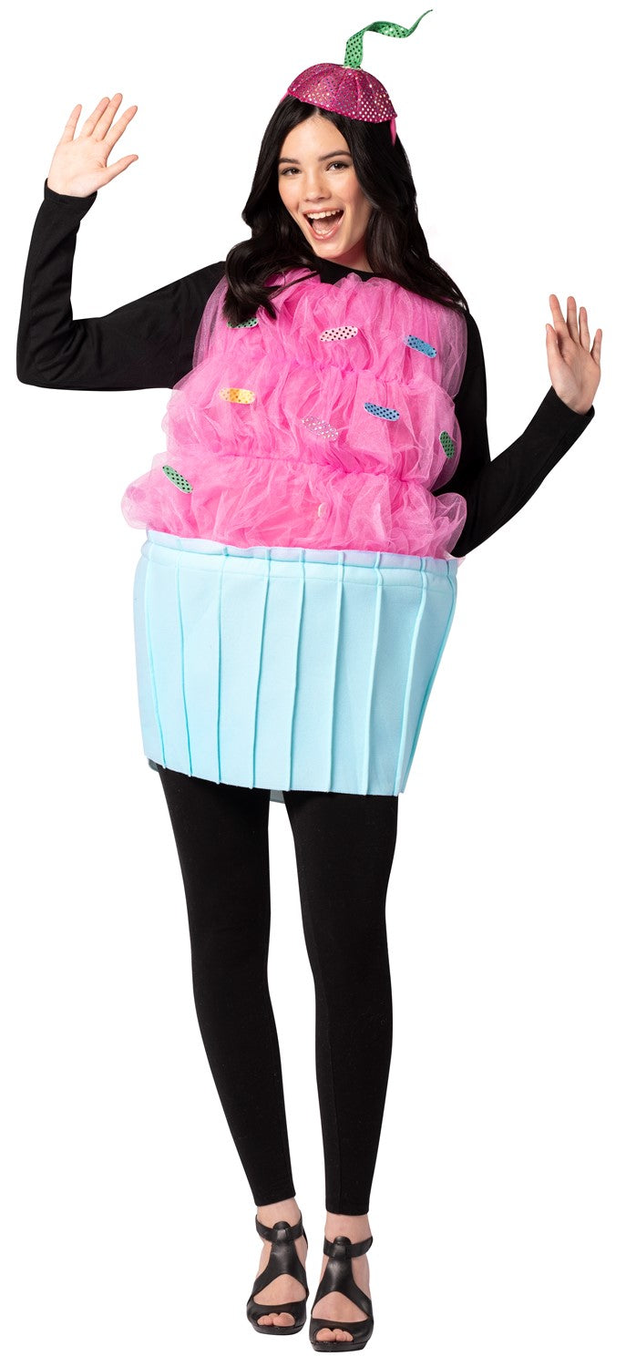 Cupcake Pink and Blue Sweet Eats Costume, Adult One Size