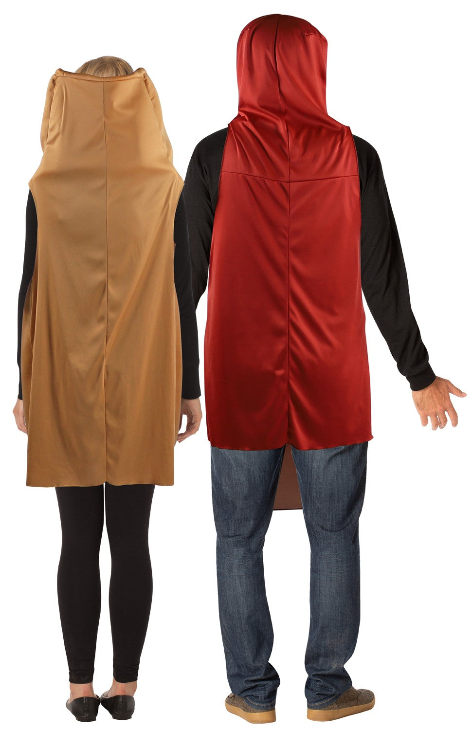 Hot Dog & Bun Couples Costume, Adult One Size