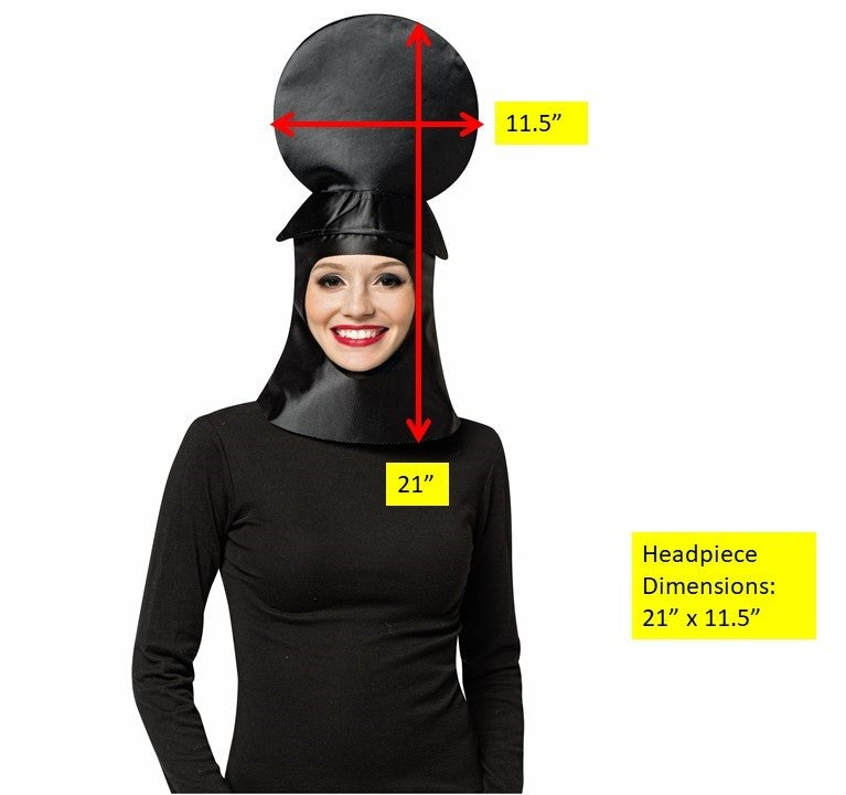 Pawn Chess Headpiece Mask, Adult One Size