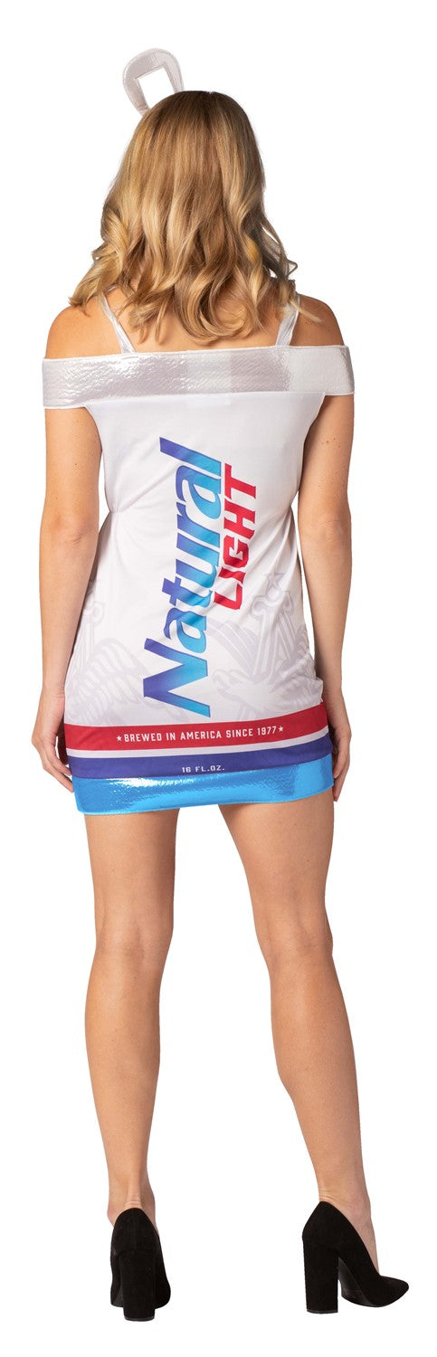 Natural Light Beer Can Dress Costume, Women's Sizes M-L