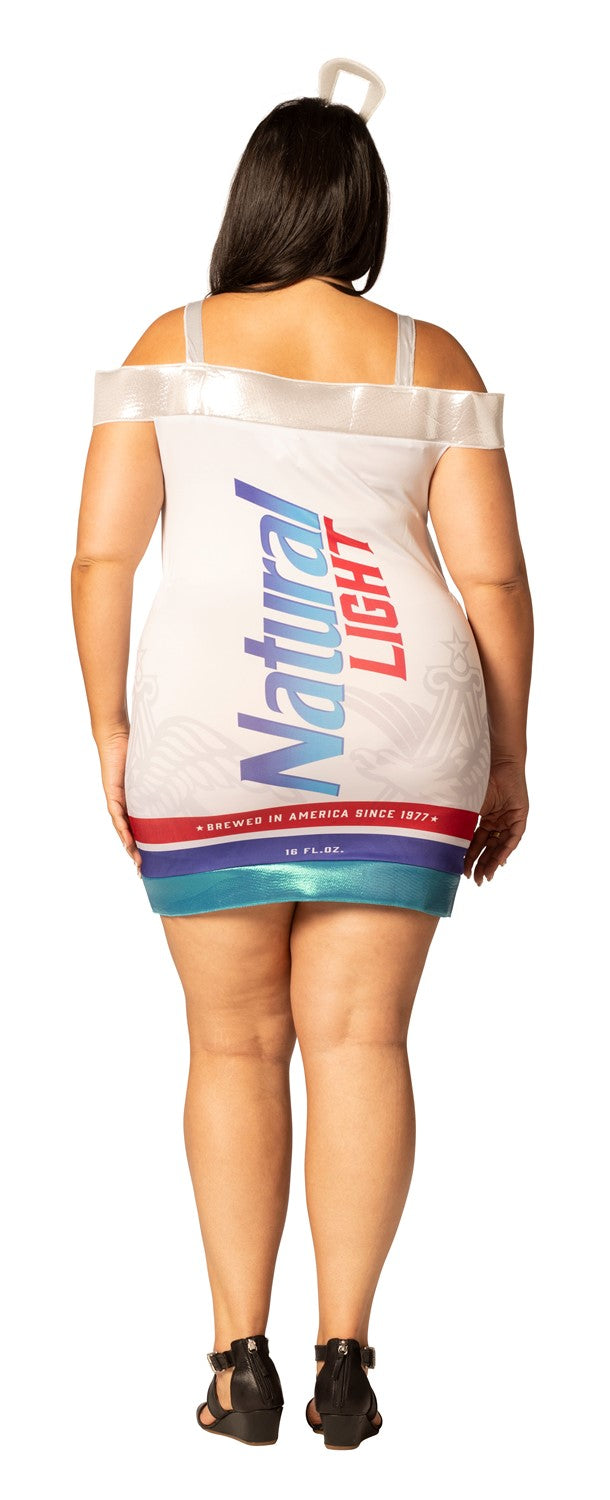 Natural Light Beer Can Dress Costume, Women's Sizes L-XL