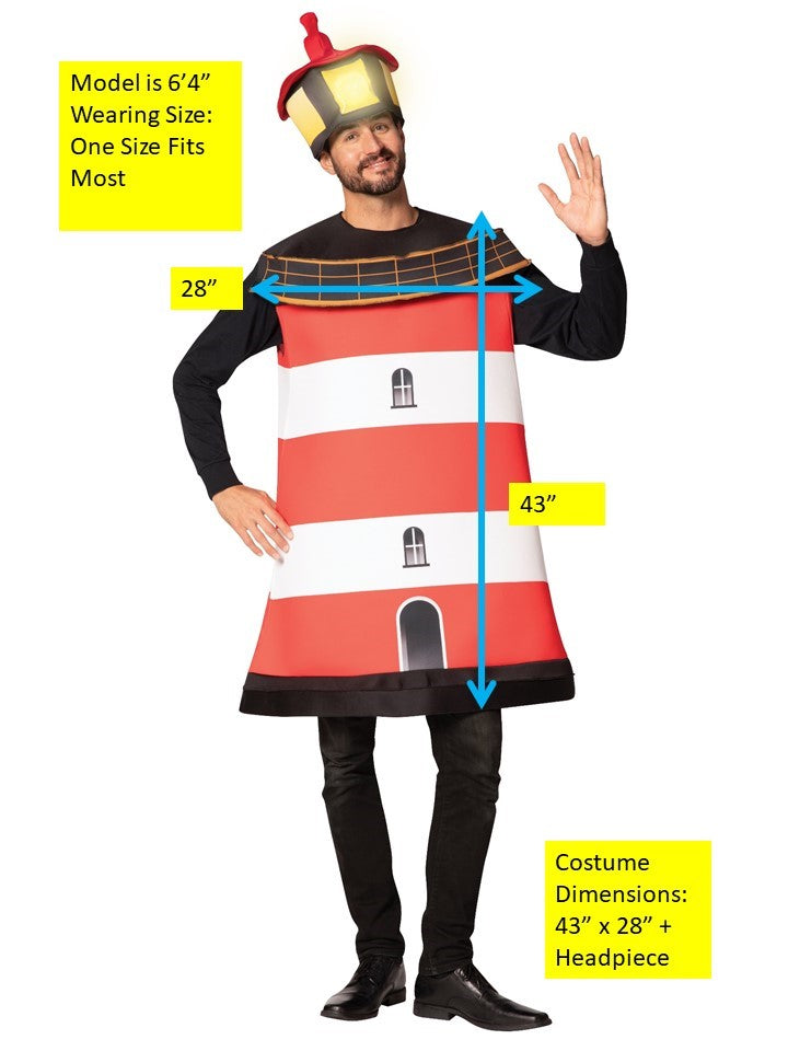 Lighthouse Costume, Adult One Size