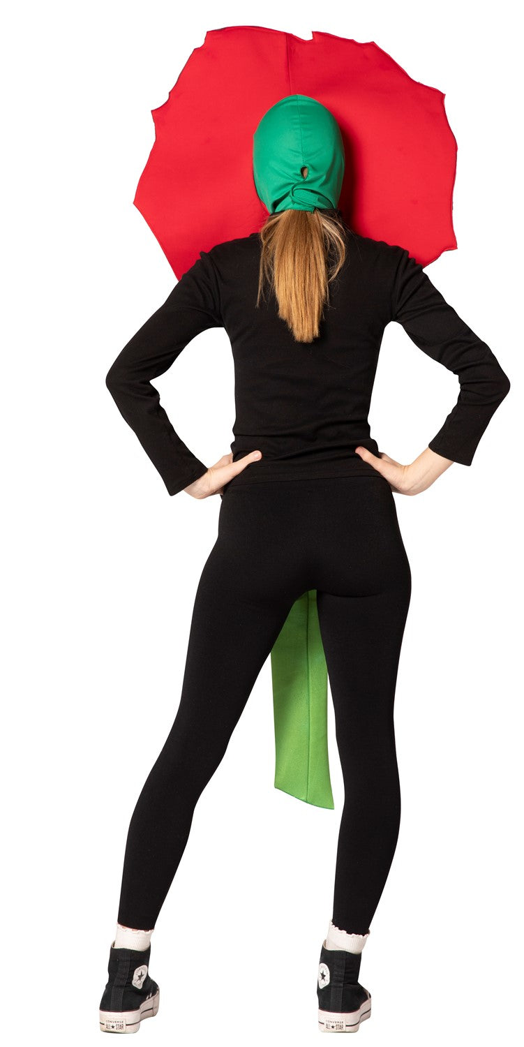 Red Rose Flower Costume, Adult One Size