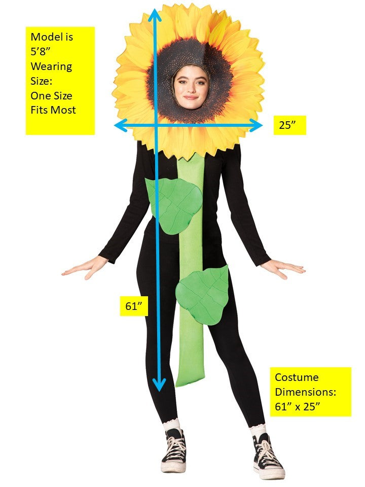 Sunflower Costume, Adult One Size