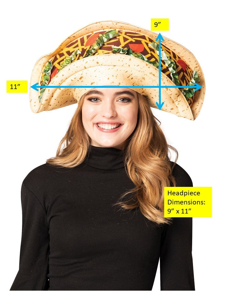 Taco Hat Costume, Adult One Size