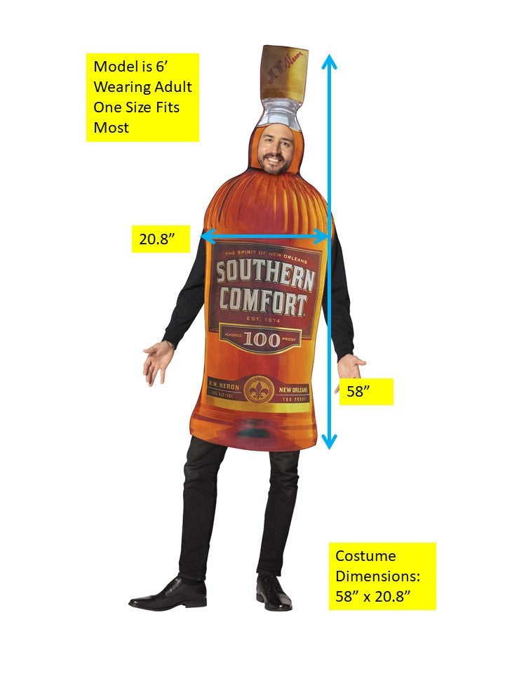 Southern Comfort Bottle Costume, Adult One Size