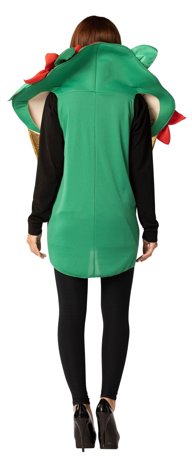 Poinsettia Holiday Plant Halloween Christmas Costume, Adult One Size
