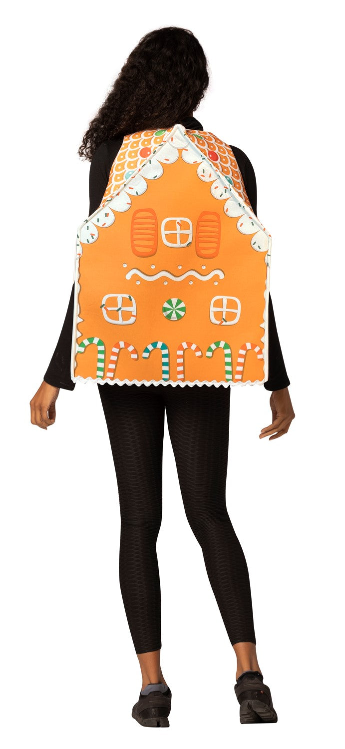 Gingerbread House Halloween Christmas Costume, Adult One Size