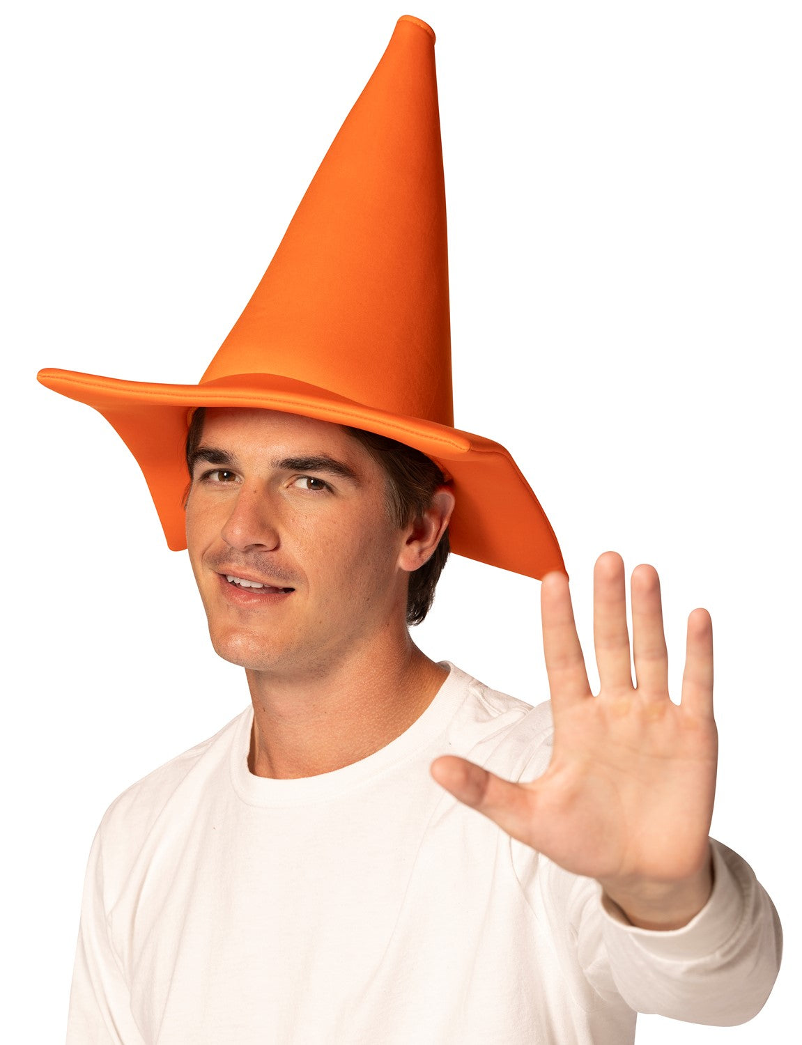 Caution Safety Cone Hat, Adult One Size