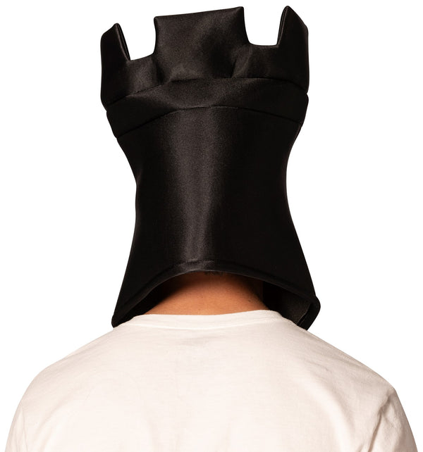 Ultimate Deluxe Black Rook Chess Headpiece Mask, Adult One Size