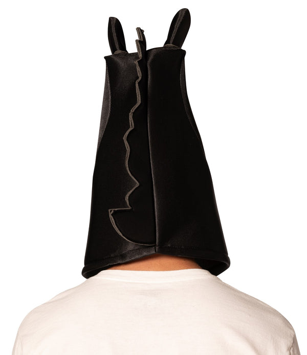 Ultimate Deluxe Black Knight Chess Headpiece Mask, Adult One Size