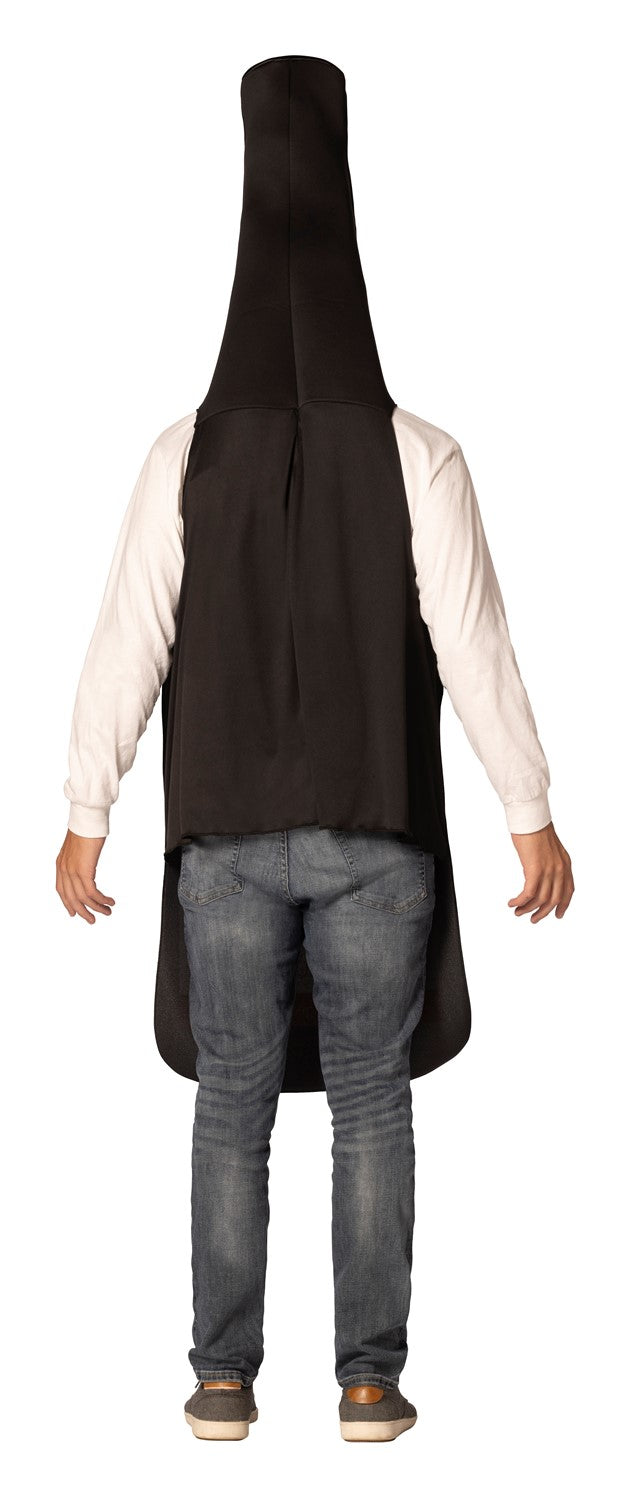 Get Real Bottle of Red Wine Halloween Costume, Adult One Size