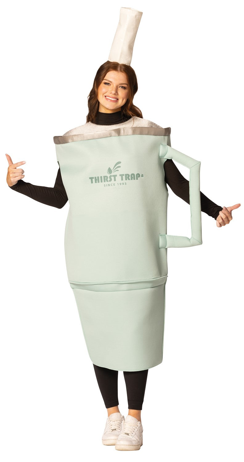 Thirst Trap Water Cup Tumbler Halloween Costume, Adult One Size