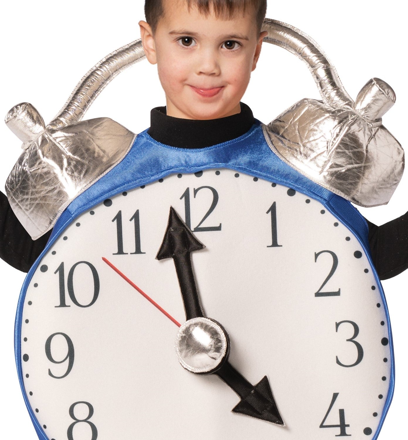 Retro Alarm Clock w. Bell Halloween Costume, Child Size 3-4