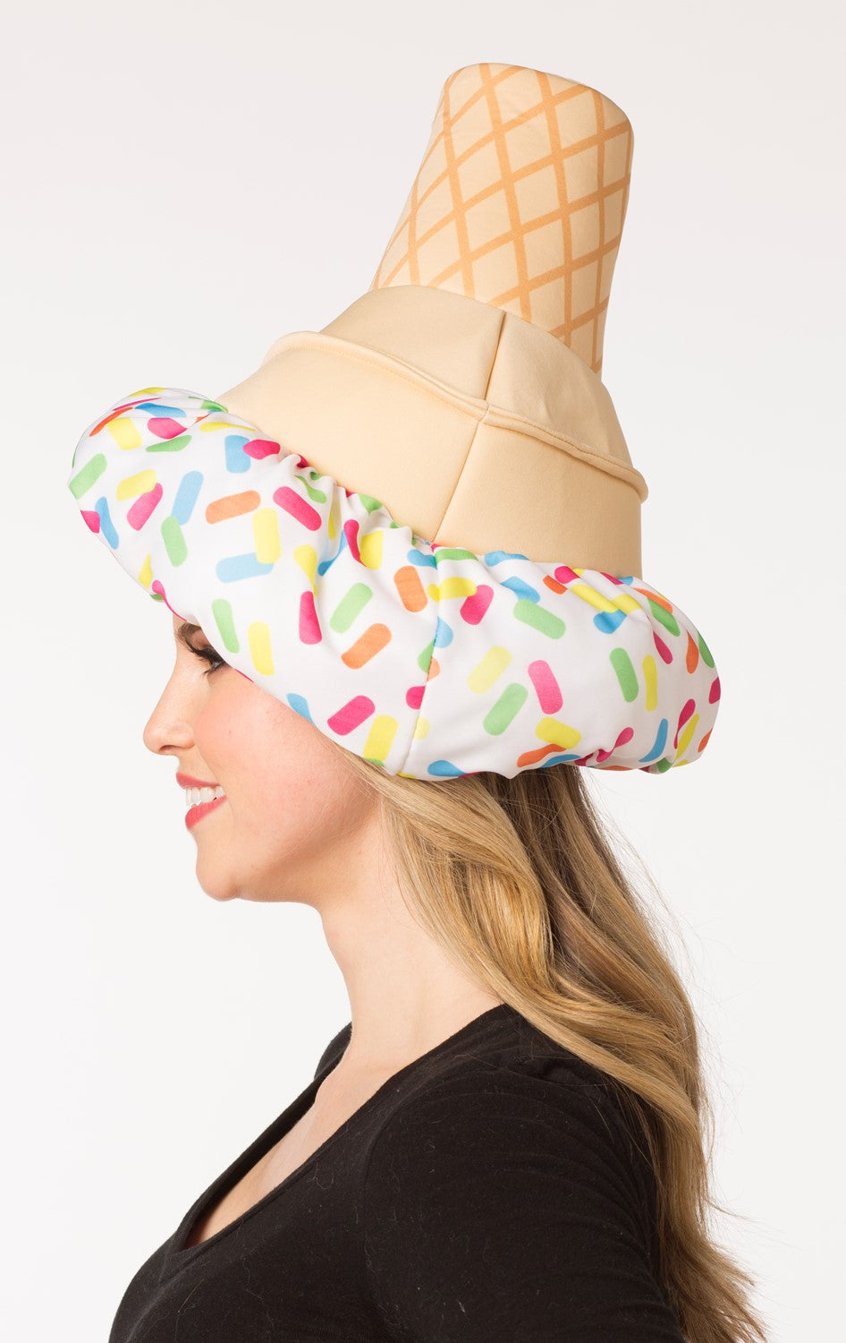 Vanilla Ice Cream Cone Hat