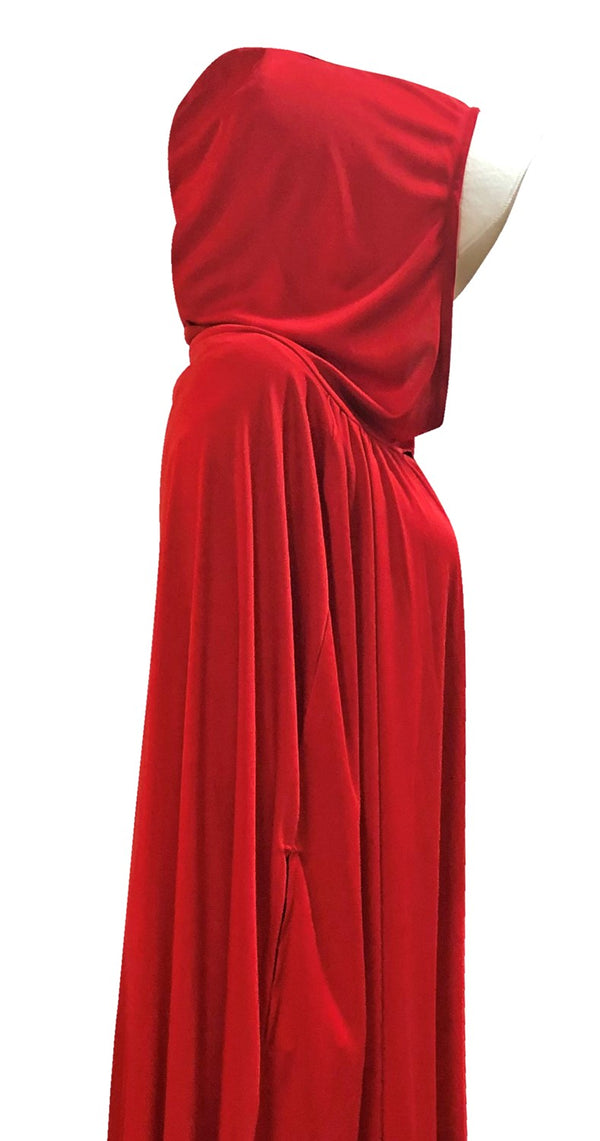 Handmaid's Red Fertility Cloak with Bonnet Costume, Adult One Size