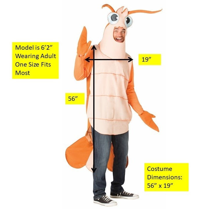 Shrimp Costume, Adult One Size