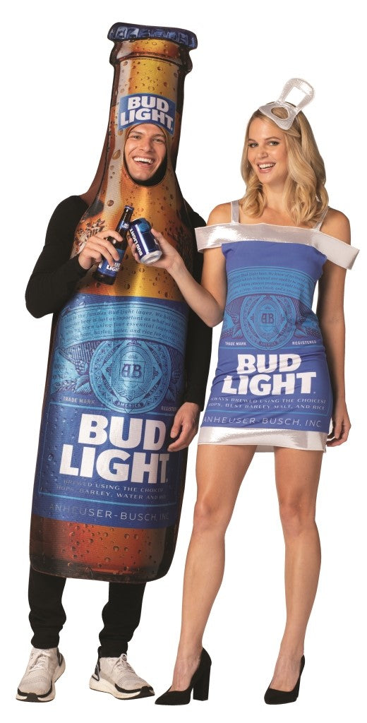 Bud Light Beer Bottle Costume, Adult One Size
