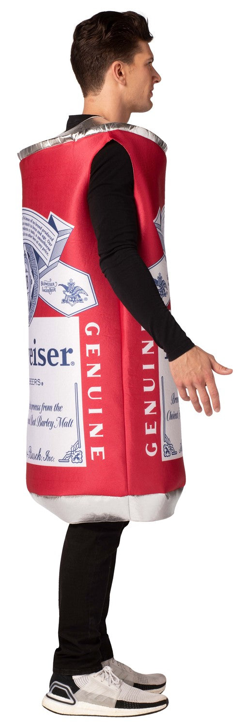 Budweiser Vintage Beer Can Costume, Adult One Size