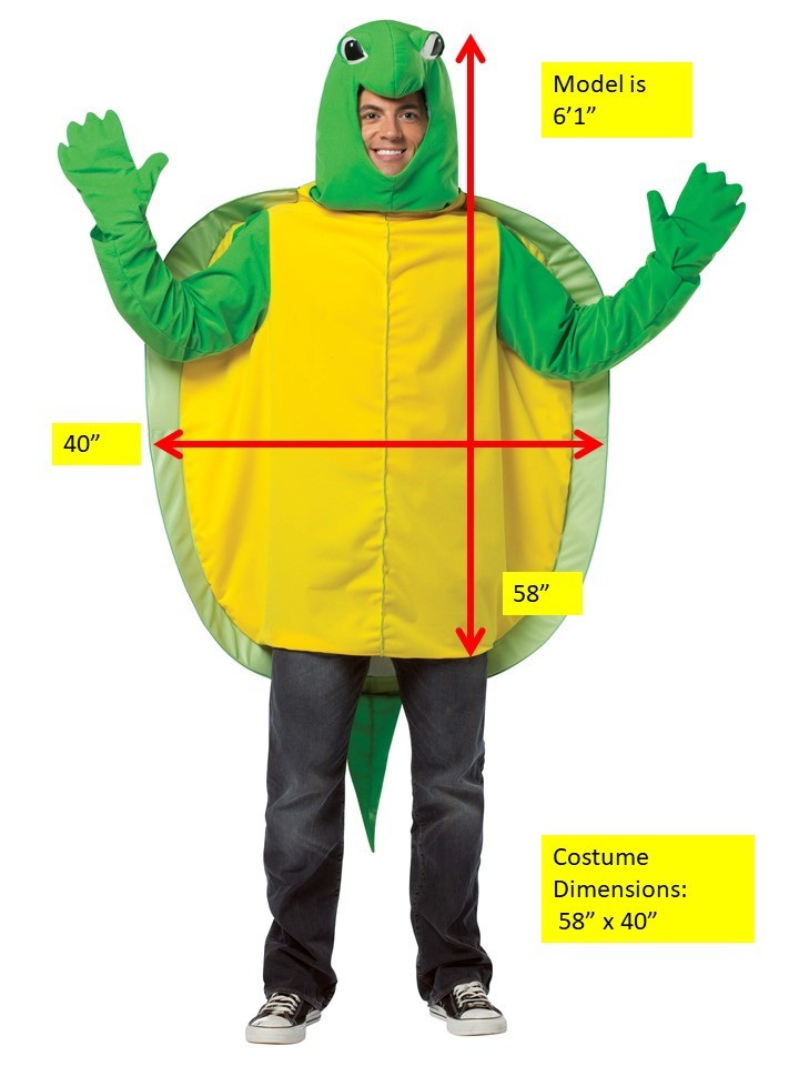 Turtle Costume, Adult One Size