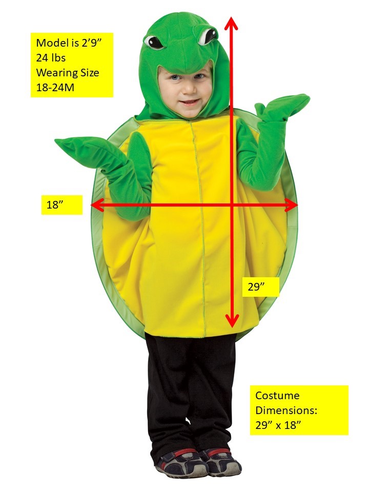 Turtle Costume, Baby Size 18-24 months