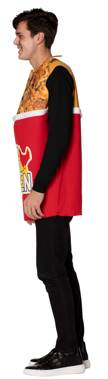 Bucket of Fried Chicken Halloween Costume, Adult One Size
