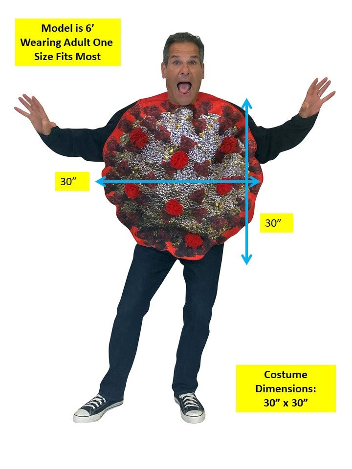 Covid Germ Costume, Adult One Size