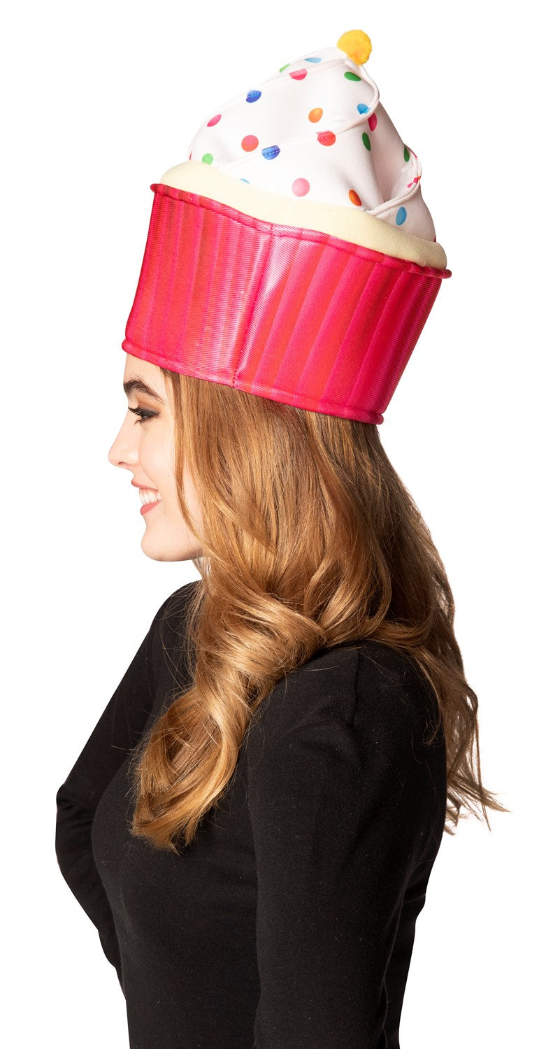 Pink Cupcake Hat Costume, Adult One Size
