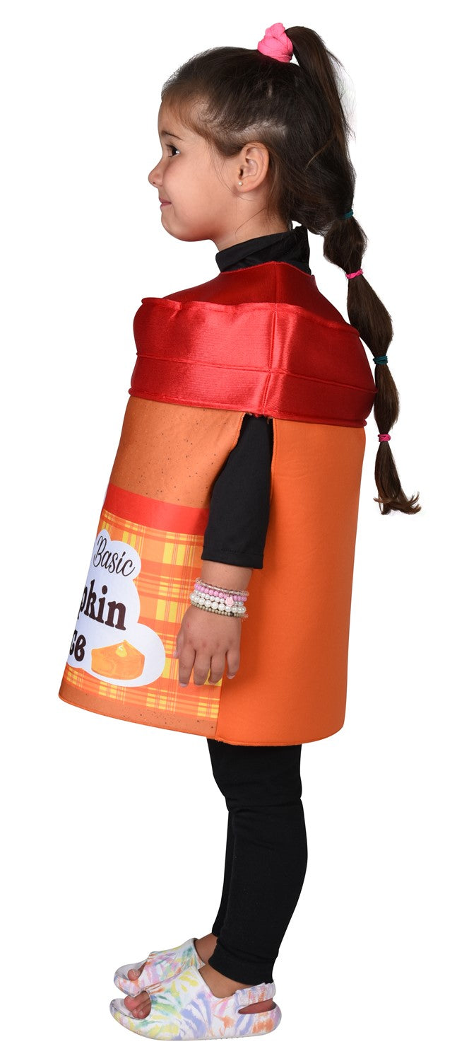 Pumpkin Spice Seasoning Costume, Child Size 3-6