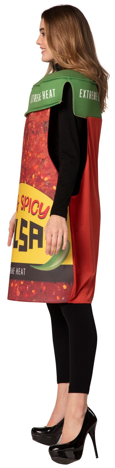 Hot & Spicy Salsa Jar Costume, Adult One Size