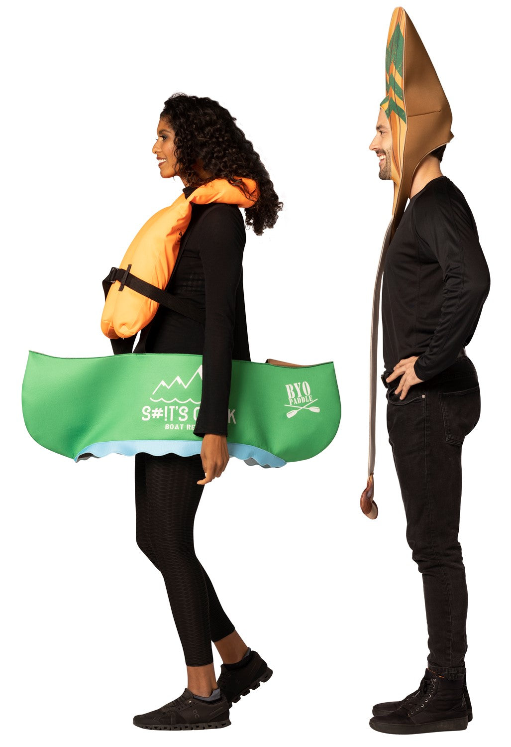 Canoe Paddle & Sh#!ts Creek Boat Rental Couples Costume, Adult One Size
