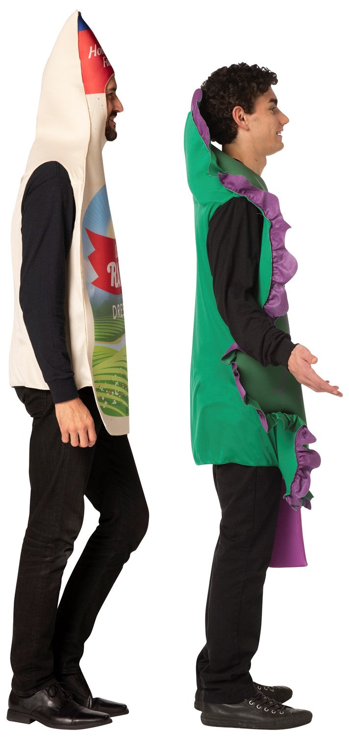 Kale Salad Tunic & Ranch Dressing Bottle Couples Costume, Adult One Size