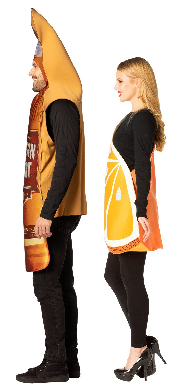 Southern Comfort & Orange Slice Couples Halloween Costume, Adult One Size