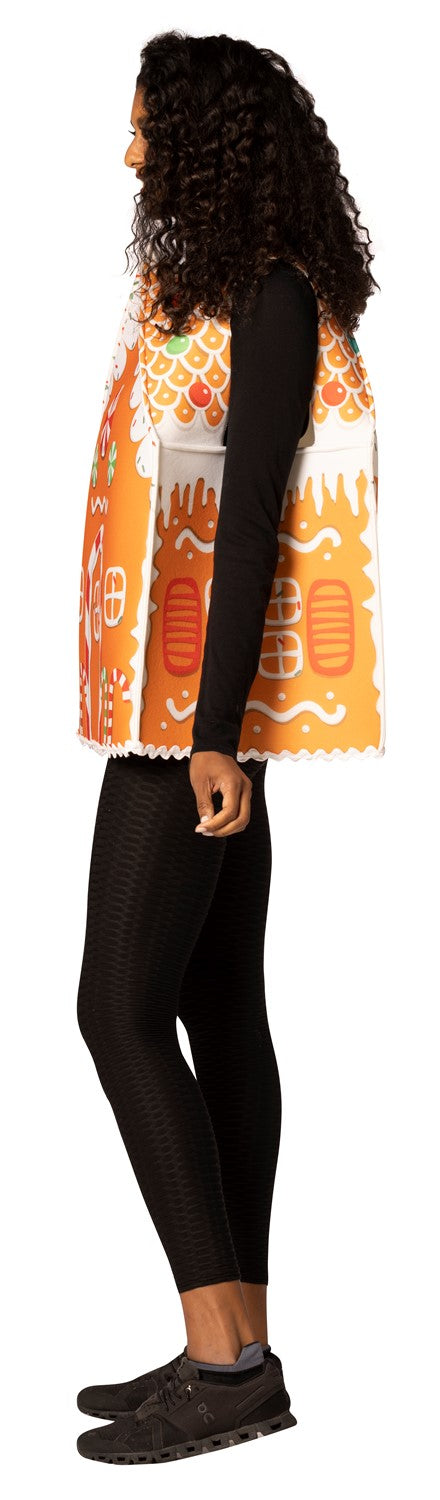 Gingerbread House Halloween Christmas Costume, Adult One Size