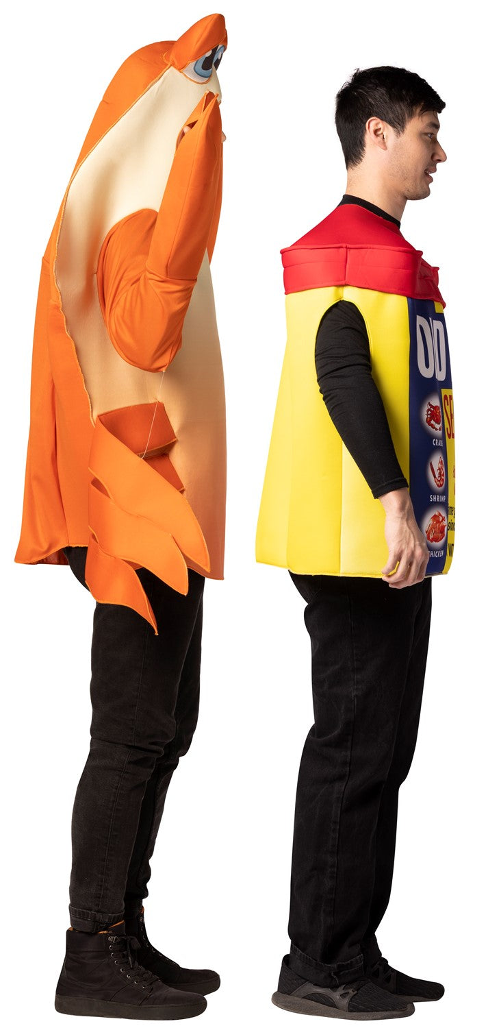 Old Bay Seasoning & Bay Crab Halloween Couples Costume Set, Adult One Size
