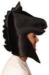 Ultimate Deluxe Black Knight Chess Headpiece Mask, Adult One Size