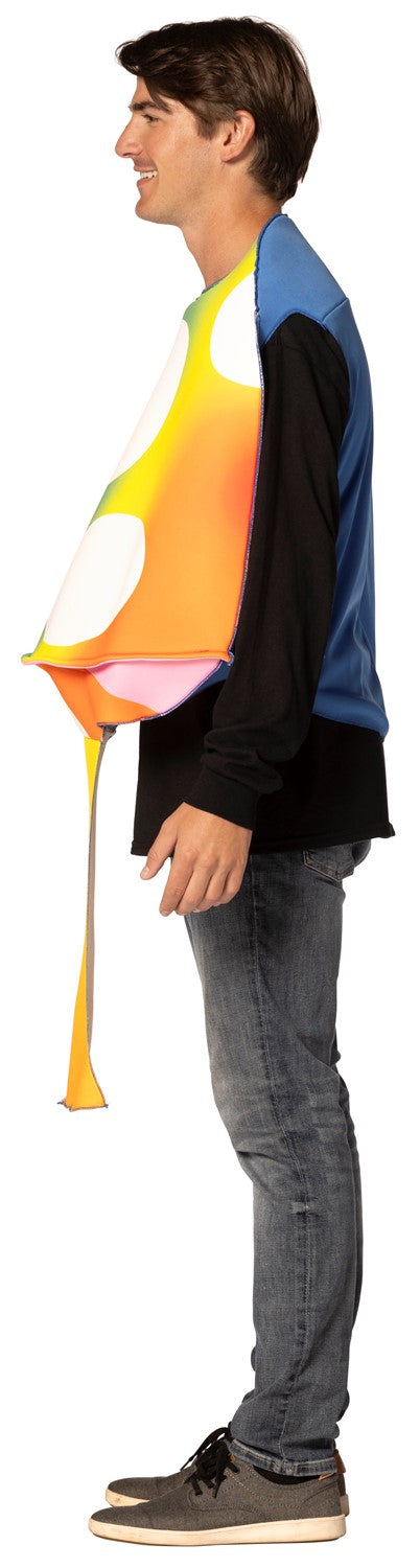 Mushroom Psychedelic Colors Halloween Costume, Adult One Size
