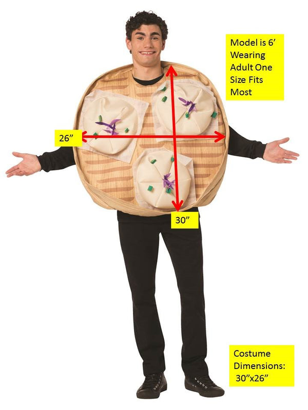 Steamed Buns Costume, Adult One Size