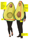 Avocado Couples Costume, Adult One Size