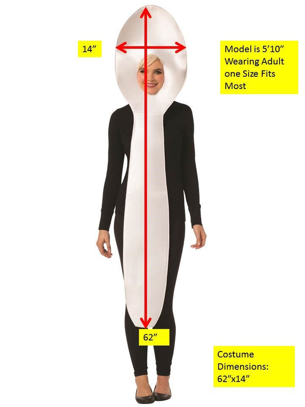 White Spoon Costume, Adult One Size