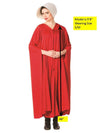 Handmaid's Red Fertility Cloak with Bonnet Costume, Adult One Size