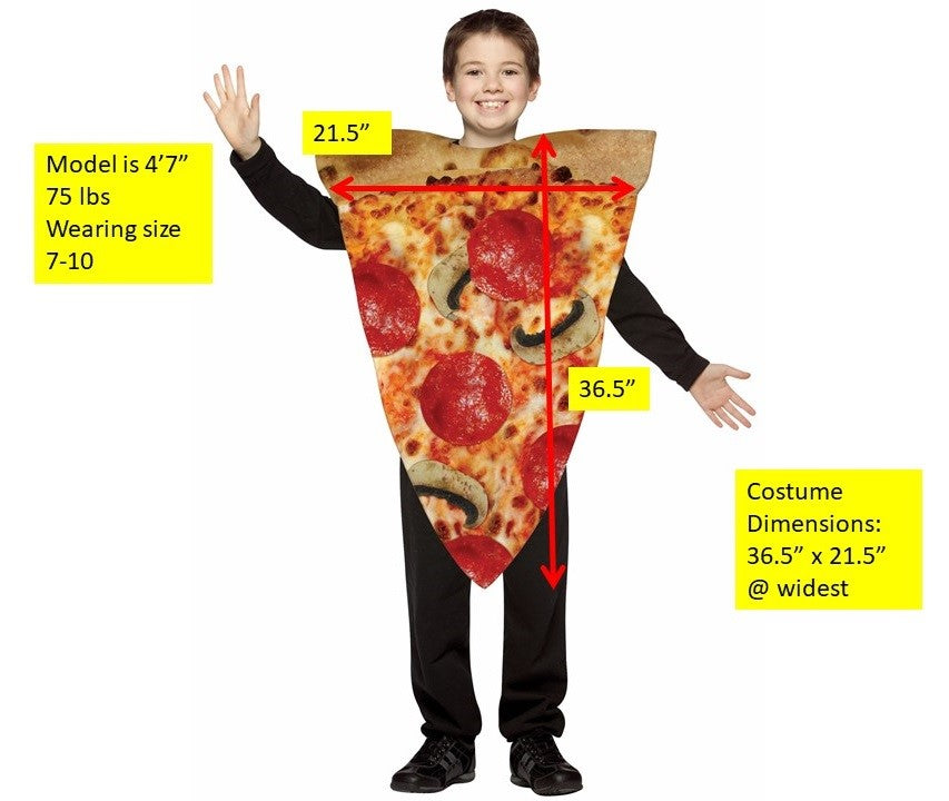 Pizza Slice Costume, Child Size 7-10