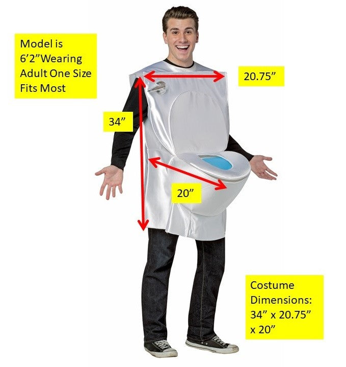 Toilet Costume, Adult One Size