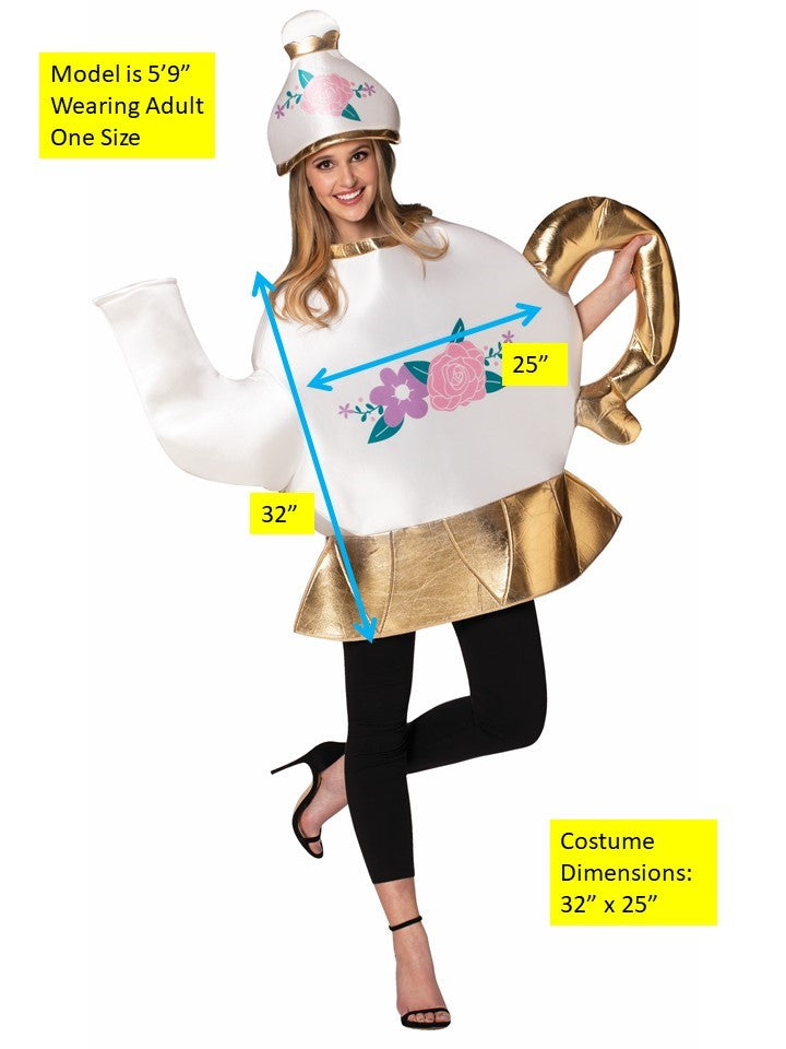 Tea Pot with Lid Halloween Costume, Adult One Size
