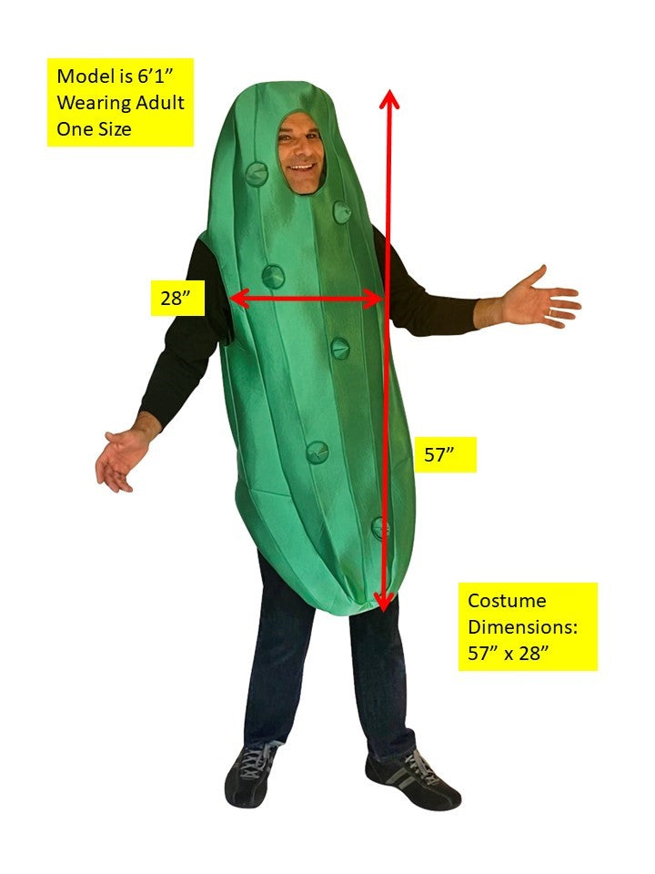 Ultimate Pickle Halloween Costume, Green, Adult One Size