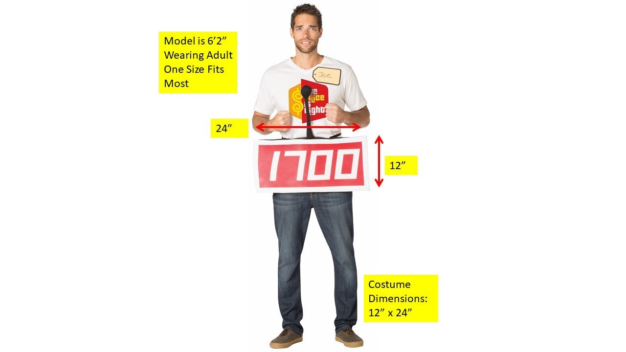 The Price is Right Contestant 4 Pack Game Show Halloween Costume, Adult One Size